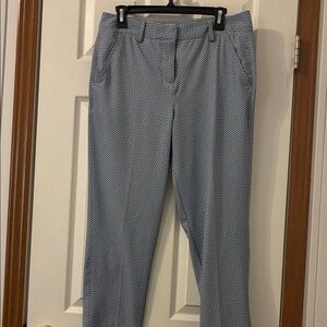 Puma Patterned Blue and White Straight Leg Pants
